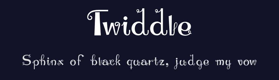 Twiddle by Anastasija Fjodorova — Decorative Font — thumbnail 2