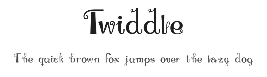 Twiddle by Anastasija Fjodorova β Decorative Font