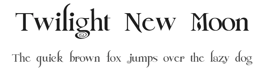 Twilight New Moon by Alphabet&Type® — Sans Serif Font