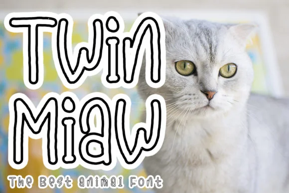 Twin Miaw Font by FL Space — Wedding Font
