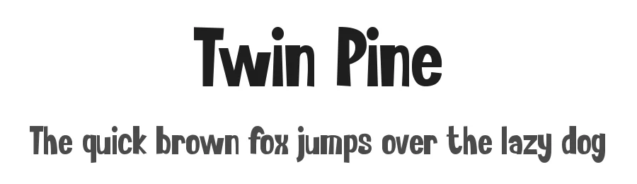 Twin Pine by Pinisiart โ Decorative Font
