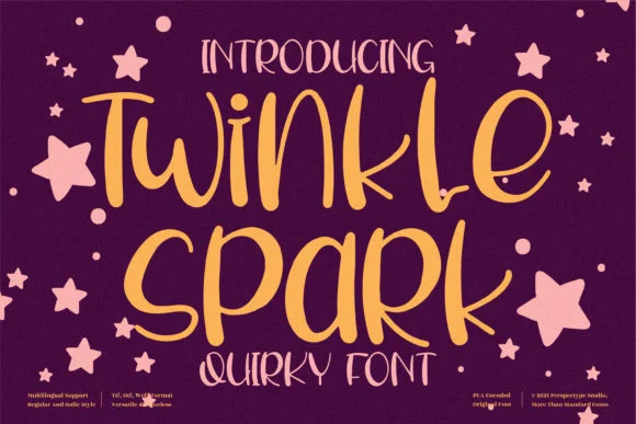 Twinkle Spark Font by Perspectype — Script Handwritten Font