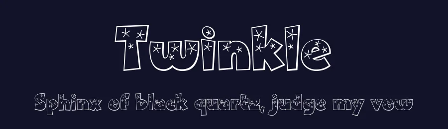 Twinkle by Bright Ideas — Decorative Font — thumbnail 2