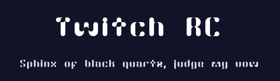 Twitch RC by Ryan B — Decorative Font — thumbnail 2