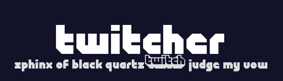 Twitcher by Daymarius — Display Font — thumbnail 2