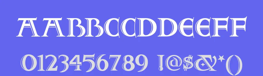 Two For Juan NF by Nick's Fonts — Decorative Font — thumbnail 3