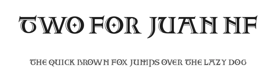 Two For Juan NF by Nick's Fonts — Decorative Font