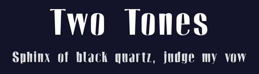Two Tones by stnclknkl — Decorative Font — thumbnail 2