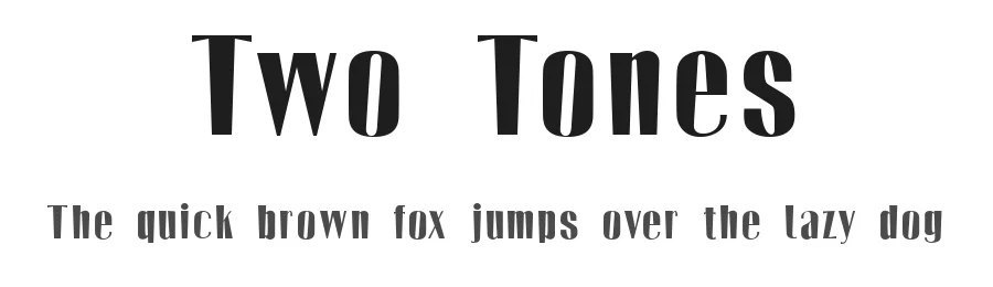 Two Tones by stnclknkl β Decorative Font