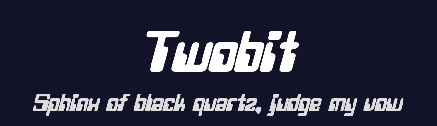 Twobit by Pixel Sagas — Display Font — thumbnail 2