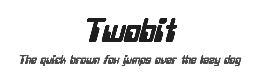 Twobit by Pixel Sagas — Display Font