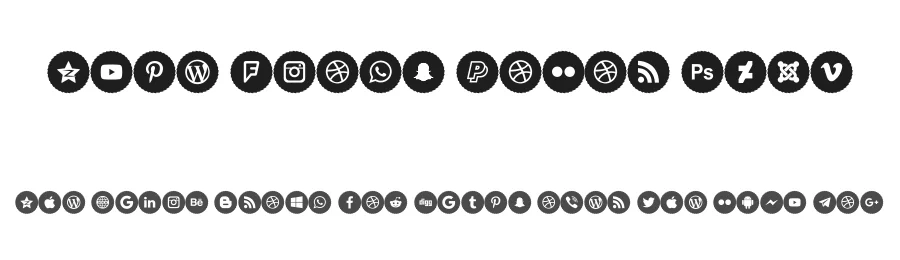 Type Icons Color 2019 by elharrak — Dingbats Font