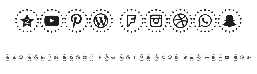 Type Icons by elharrak — Dingbats Font