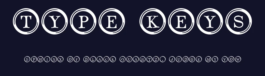 Type Keys by Typadelic — Decorative Font — thumbnail 2