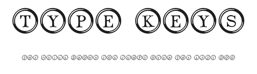 Type Keys by Typadelic β Decorative Font