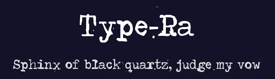 Type-Ra by Juha Korhonen — Decorative Font — thumbnail 2