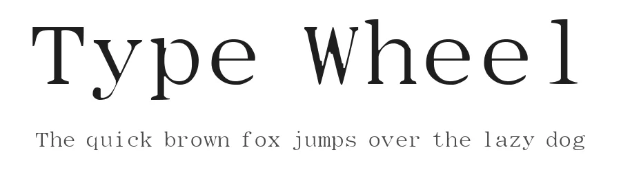 Type Wheel