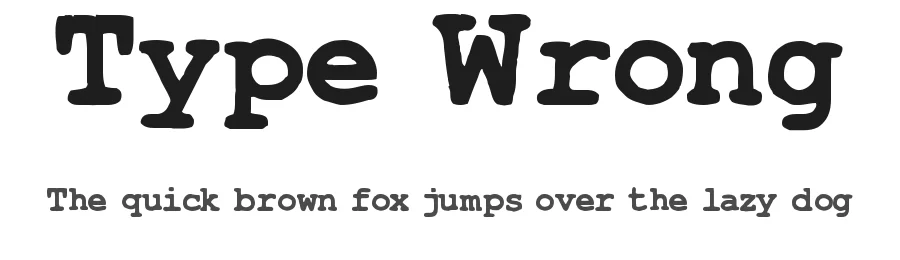 Type Wrong