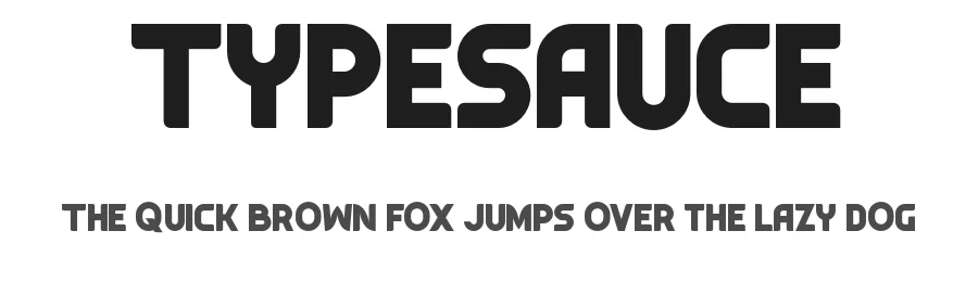 Typesauce by MaxiGamer β Decorative Font