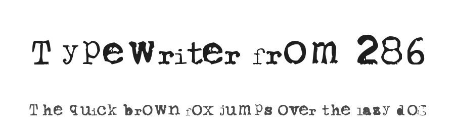 Typewriter from 286