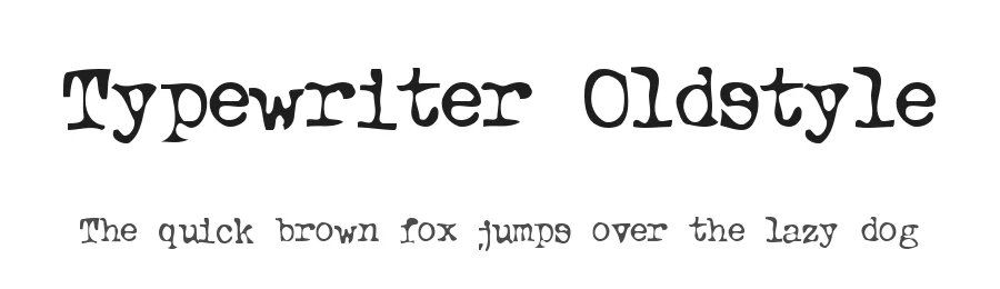 Typewriter Oldstyle