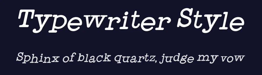 Typewriter Style by Galdino Otten Fonts — Decorative Font — thumbnail 2