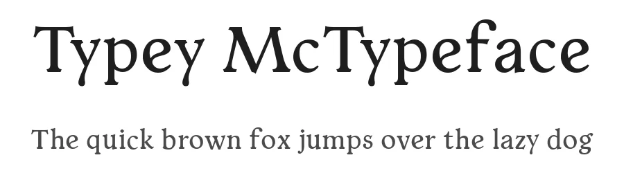 Typey McTypeface