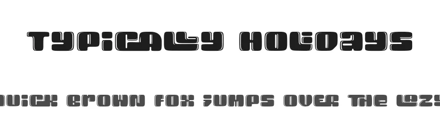 Typically Holidays by 177Studio — Decorative Font
