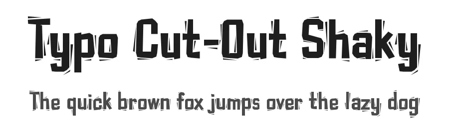Typo Cut-Out Shaky by Studio Typo — Decorative Font