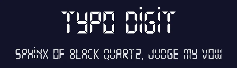 Typo Digit by Studio Typo — Display Font — thumbnail 2