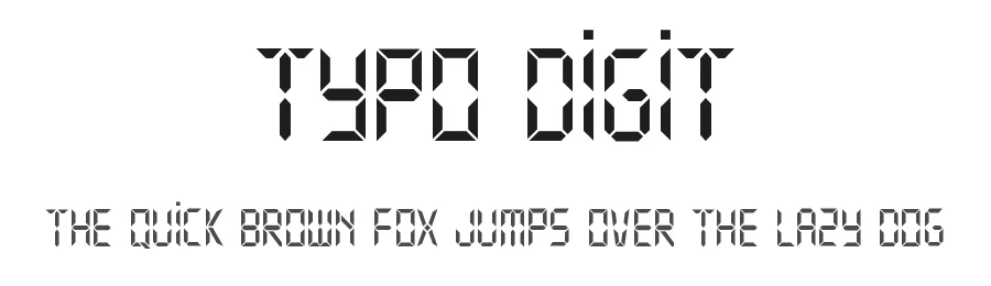 Typo Digit by Studio Typo β Display Font