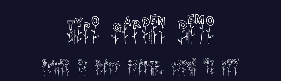 Typo Garden Demo by anke-art — Decorative Font — thumbnail 2