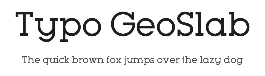 Typo GeoSlab