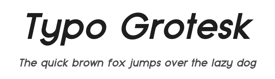 Typo Grotesk