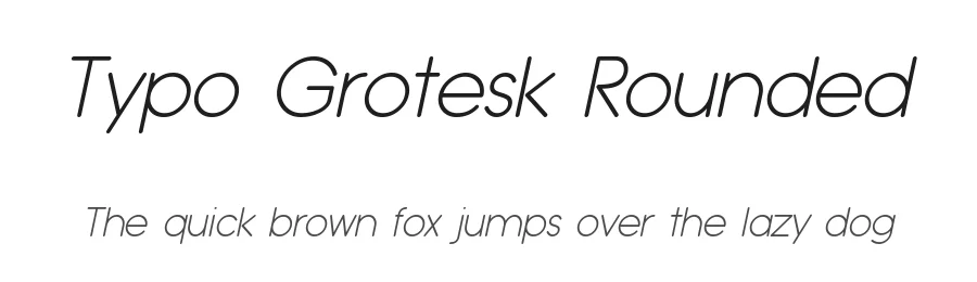 Typo Grotesk Rounded by Studio Typo β Sans Serif Font