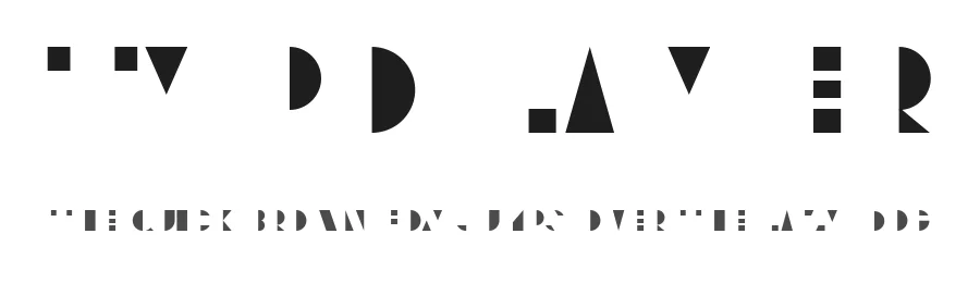 Typo Layer by Vladimir Nikolic — Decorative Font