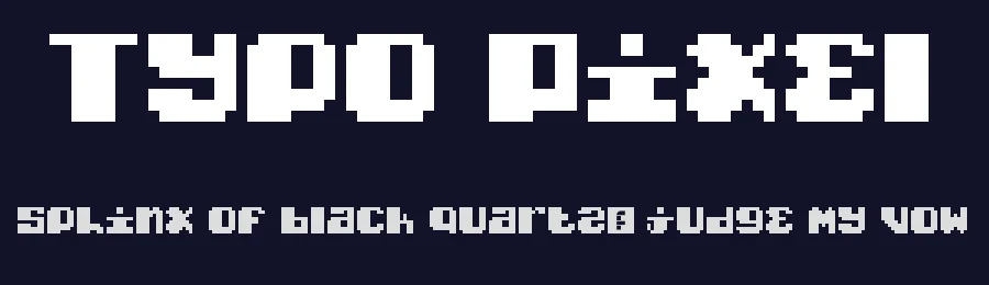 Typo Pixel by G Rize — Display Font — thumbnail 2