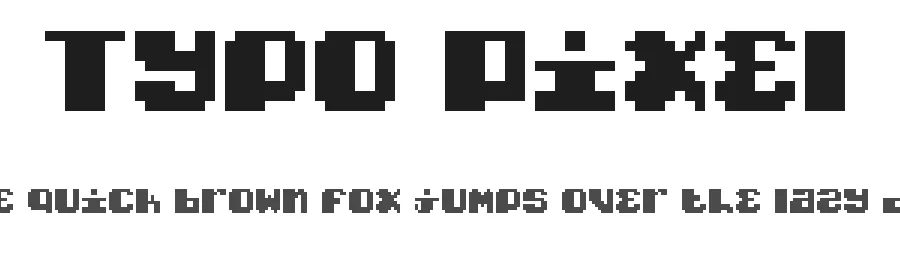 Typo Pixel by G Rize — Display Font