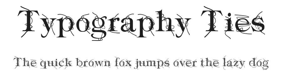 Typography Ties