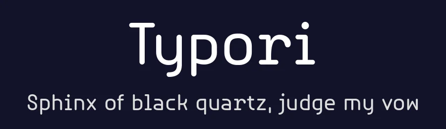 Typori by YTY Digital TypeFoundry — Sans Serif Font — thumbnail 2