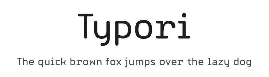 Typori by YTY Digital TypeFoundry โ Sans Serif Font