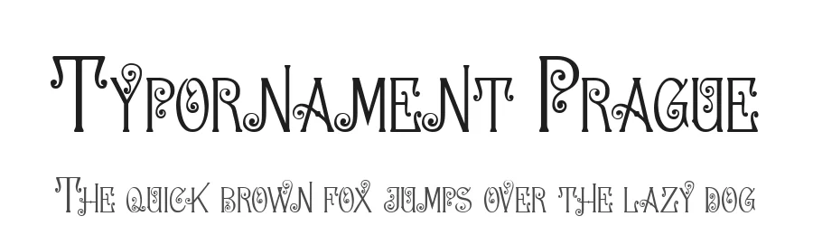 Typornament Prague by Yves Michel — Decorative Font