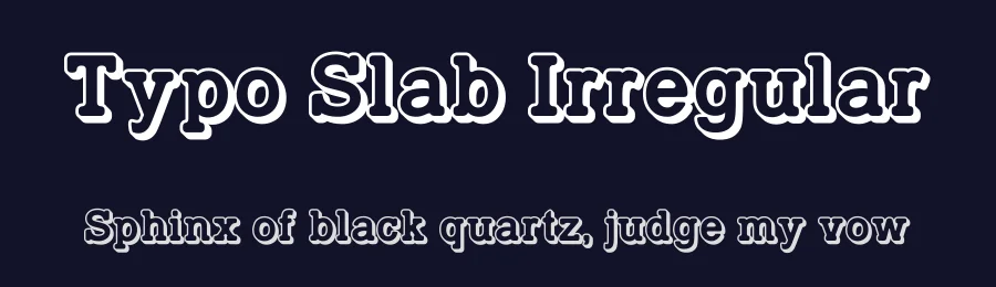 Typo Slab Irregular by Studio Typo — Decorative Font — thumbnail 2