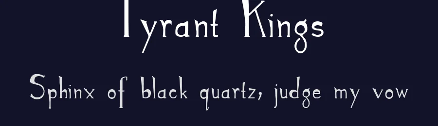 Tyrant Kings by Ryann Shaffer — Decorative Font — thumbnail 2