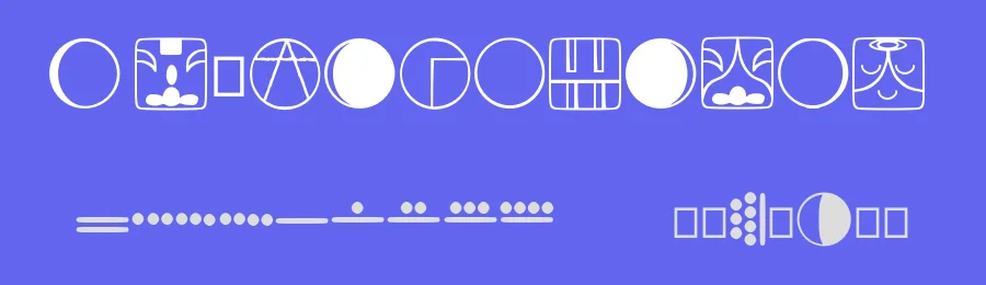 Tzolkin by Tomoe Ohashi — Dingbats Font — thumbnail 3