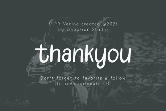 U My Vacine Font by Creassion Studio — Script Handwritten Font — thumbnail 5