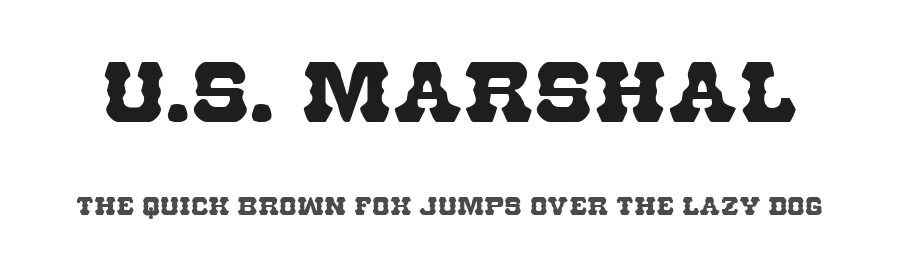 U.S. Marshal by Iconian Fonts â Decorative Font
