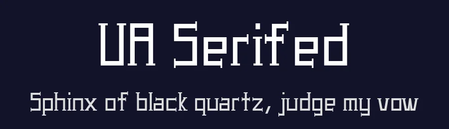 UA Serifed by UnAuthorized Type — Display Font — thumbnail 2