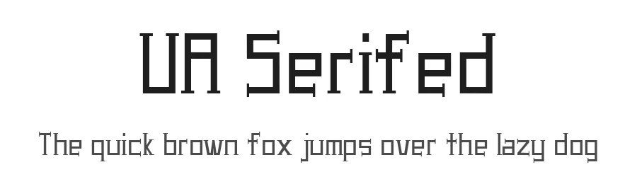 UA Serifed by UnAuthorized Type — Display Font