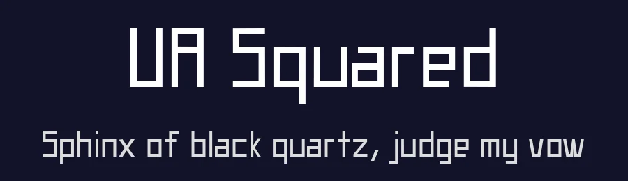 UA Squared by UnAuthorized Type — Display Font — thumbnail 2